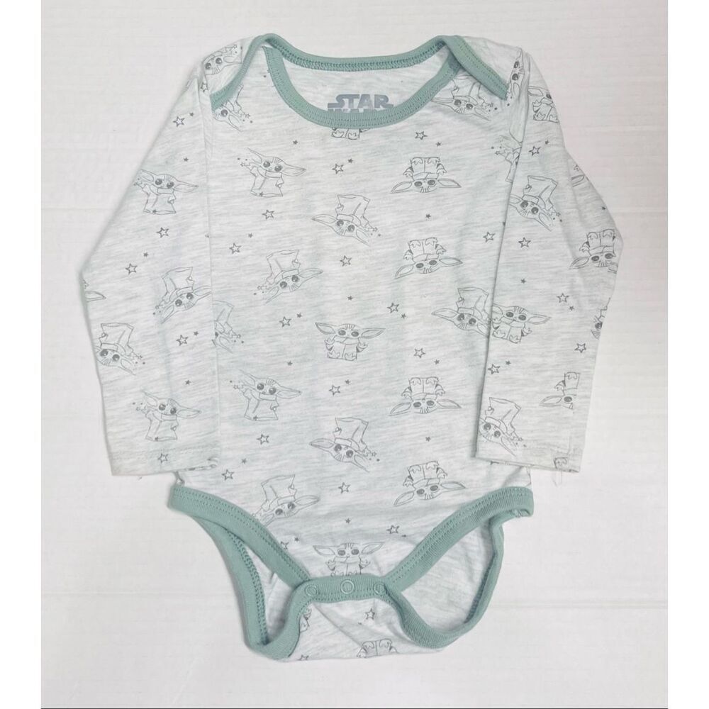 Happy Threads Star Wars Baby Yoda Bodysuit   Size 12 Months